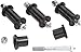Daystar, Jeep YJ Wrangler Graspable Bolt and Bushing Kit Front or Rear Shackles Only After Market Springs, fits 1987 to 1996 4WD, KJ02022BK, Made in America