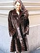 CHIC NEW MAHOGANY MINK FUR COAT sz10 #10908