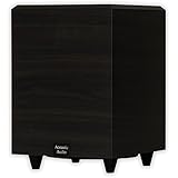 Acoustic Audio PSW-8 300 Watt 8-Inch Down Firing Powered Subwoofer (Black)