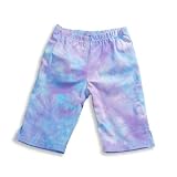 Rubbies - Girls Tie Dye Capri, Blue, Purple