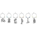 Epic Products 83-026 Nineteenth Hole My Glass Charms (Set of 6), Multicolor