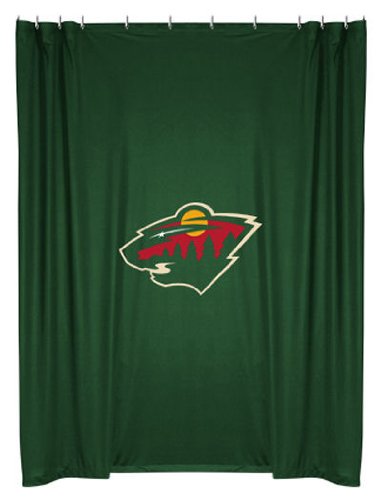 MINNESOTA WILD OFFICIAL TEAM JERSEY SHOWER CURTAIN
