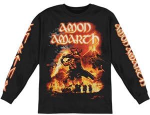 Amon Amarth Men's Surtur Rising Summer 2011 Long Sleeve Small Black