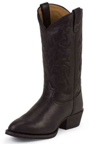 Tony Lama RR4002 Men's Black Deertan 13in Boot 8.5 D US