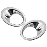 2 Pcs ABS Triple Chrome Plated Finished Front Fog Light Lamp Cover For 2007-2009... by Astra Security