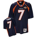 John Elway Reebok NFL Navy Premier 1998 Throwback Denver Broncos Jersey