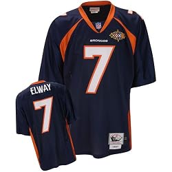 Reebok Denver Broncos John Elway Premier Throwback Navy Jersey