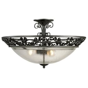 Thomas Lighting - M2802-7 : Del Sol Three-light semi-flushmount fixture by Thomas Lighting