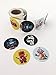 Cute Robot Stickers Roll (100 Quality Stickers In Each Roll) Made In USA