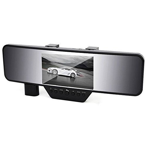 Bluepupile A060 F360 4.3 inch Display 1080p Rear View Mirror Dash Cam With Night Vision vibration detection and recording with G-sensor