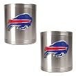Buffalo Bills 2pc Stainless Steel Can Holder Set- Primary Logo NFL Football