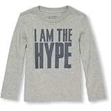 THE CHILDREN'S PLACE(ザ・チルドレンズプレイス) ロングスリーブグラフィックティ スモーク トップス長袖Tシャツ 18～24ヶ月【並行輸入】
