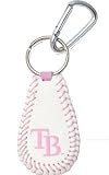 MLB Tampa Bay Rays Pink Baseball Keychain