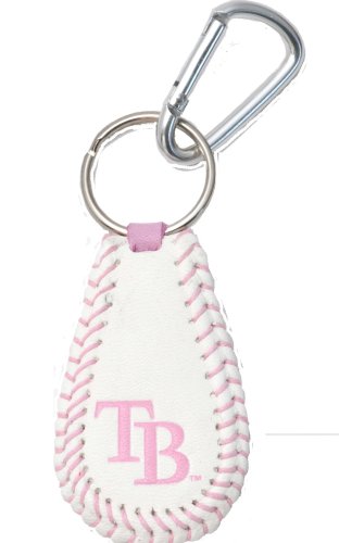 MLB Tampa Bay Rays Pink Baseball Keychain