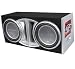 ROCKFORD FOSGATE PL2-212 DUAL 12" P2 WOOFERS IN ENCLOSURE