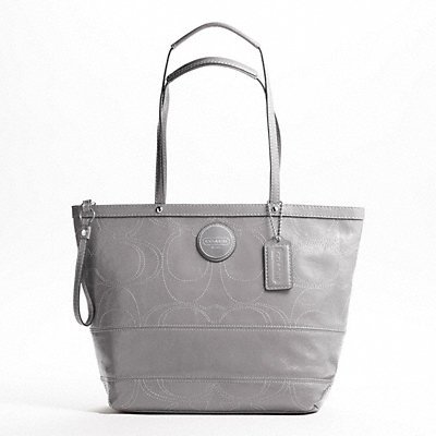 Coach Patent Leather Stitched Signature Stripe 