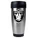 Oakland Raiders NFL 16oz Stainless Steel Travel Tumbler - Primary Logo