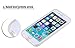 6S Case Design,Hungo Soft TPU Silicone Protective Cover Case Compatible with Phone 6/6S Blue Beautiful Floral Art Fashionable Stylish Design Pattern Sayings