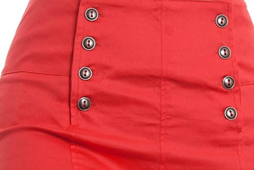 UBTREND Women's Trendy High Waist Button Down Shorts Small coral