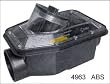 Full-Port Backwater Valve - 4" Black ABS; Unique, Normally Open Design