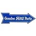 Ford Parts Arrow Metal Sign