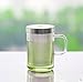 Tea Infuser-steeping Made Easy At Home or At Work-great Gift Idea- The Perfect Tea Mug for Hot or Cold Loose Leaf Tea-made with Borosilicate Glass and Food Grade Ss #304 Infuser- Has a Stay Cool Handle and the Lid Doubles As a Coaster