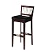 Bar Stool with Metal Stretcher - Cherry