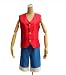 Japanese Anime cosplay costumes OnePiece Straw Hat Luffy(This cosplay package includes Luffy's Red V