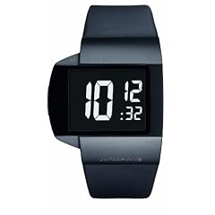 Junghans Herren-Armbanduhr XL Futura Digital Leder 026/4104.00