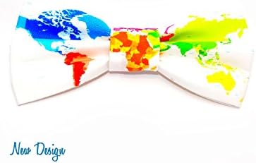 World Map Hair Bow Available in Small or Large