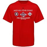 Majestic Los Angeles Angels of Anaheim Red 2010 MLB All-Star Game History T-shirt