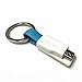 The inCharge Ultra Portable Charging Cable USB to Micro USB 10mm Thin Version (Cyan)