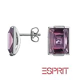 Esprit Damen-Ohrringe Gravity Violett Sterling-Silber 925 ESER-91021.B