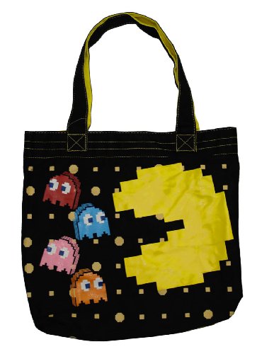 Pac Man Namco Power Pellets Ghosts Retro Video Game Tote Bag