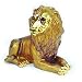 24k Gold-Plated Pewter Swarovski Crystal "Lion - King of the Jungle" Keepsake...
