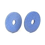 uxcell　砥石車　ラウンド　ブルー　研磨材　カーボランダム　70 x 8 x 16mm 2個入り
