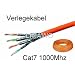 Ligawo Verlegekabel Cat7 100m - Netzwerk Cat.7 100m Installationskabel Netzwerkkabel 1000Mhz 10 Gigabit zum Anschluss an Netzwerkdosen und Patchpanels