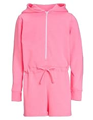 Hooded Fluro Playsuit Pyjamas