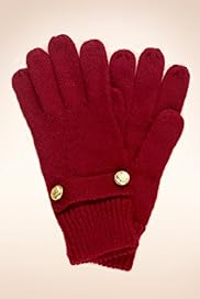 Button Tab Knitted Military Gloves