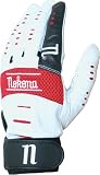 Nokona BGIX Adult Batting Gloves - White/Scarlet