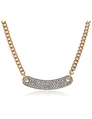 Juicy Couture Gold Pave Identification Necklace, 16"