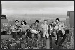 Friends (Lunch on Skyscraper) Framed TV Poster Print - 24" X 36"