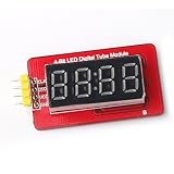 【ノーブランド品】TM1637 4桁 時間 表示用 ニキシー管　4ビットLEDデジタル管モジュール