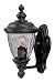 Maxim Lighting 3495WGOB Carriage House DC 1-Light Straight Mount Outdoor 12.5-Inch Wall Lantern, Oriental Bronze Finish