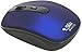 SHHHMOUSE Silent Wireless Mouse for Laptop Small Compact Cordless Computer Mice with USB 2.4 GHz – Quiet Click, 3 DPI Levels, Travel Mouse – Portable for PC, Chromebook [Blue]