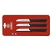 Mundial SC0530-3 3-Inch Sheep's Foot Paring Knife Collection, Set of 3, Black