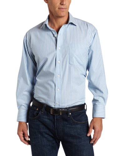  Nautica Men's Stripe Non Iron Dress Shirt