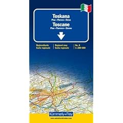Toscane (Pise, Florence, Sienne) - carte r�gionale Italie (�chelle : 1/200 000)