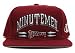 Umass Minutemen Vintage Brugandy Snapback Cap Hat Retro 90s Era