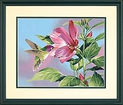 Dimensions Needlecrafts Paintworks Paint By Number, Hibiscus Hummingbird